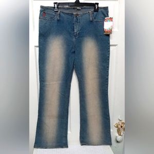 Mudd Stretch Limbo Hip Hugger Bell Bottom Jeans Size 19 New With Tags